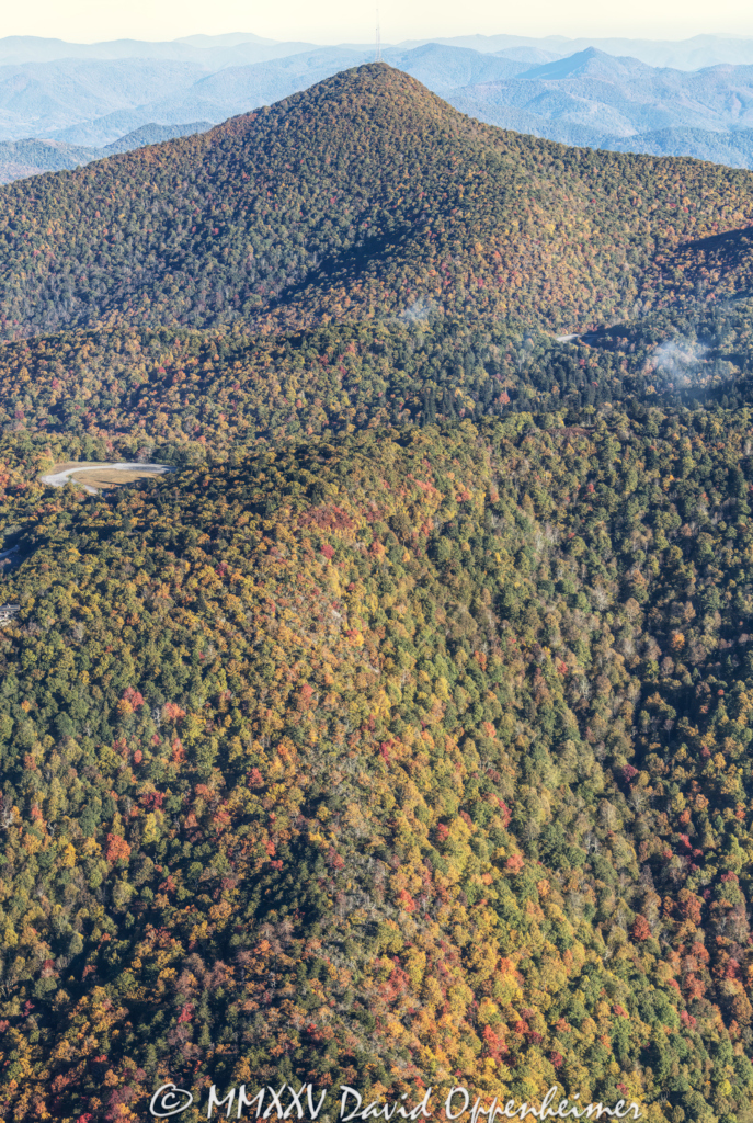 Mount Pisgah on the Blue Ridge Parkway Aerial View
