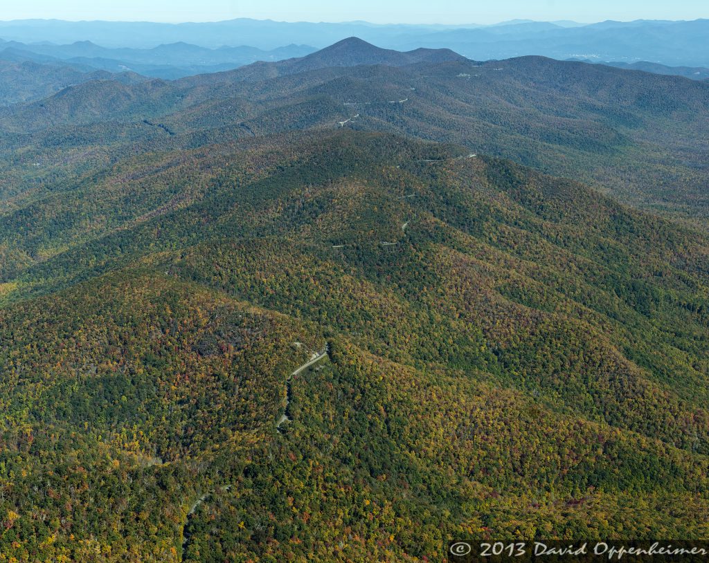 Blue Ridge Parkway Autumn Colors Looking Toward Mt. Pisgah