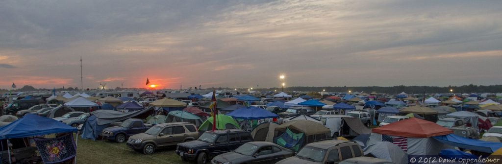Bonnaroo Music Festival at Sunset