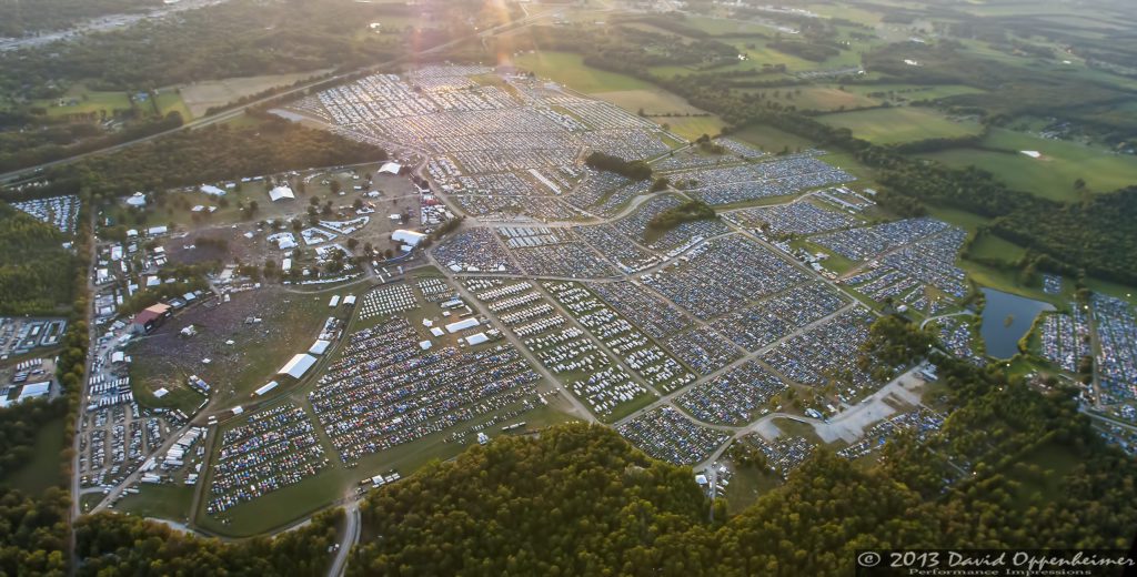 Bonnaroo Music Festival Aerial Photo