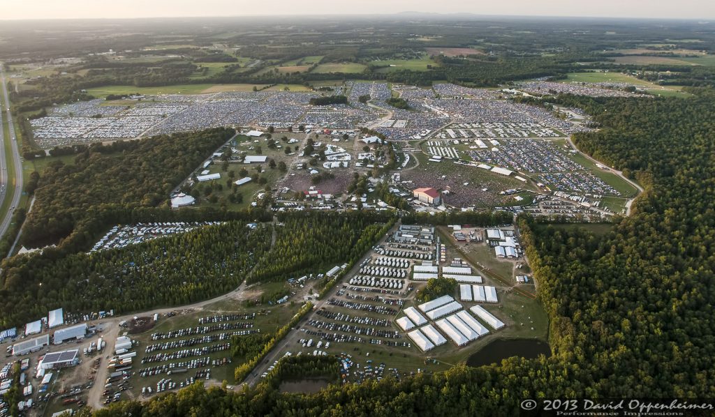 Bonnaroo Music Festival Aerial Photo