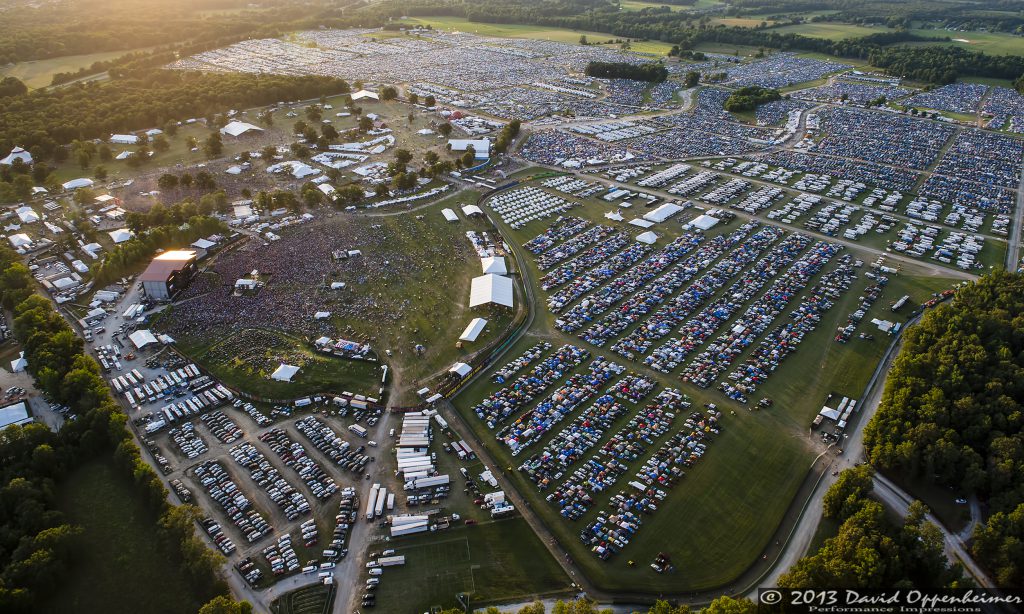Bonnaroo Music Festival Aerial Photo