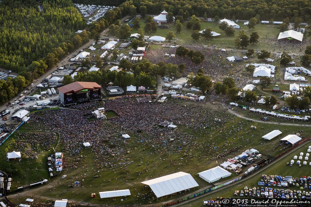 Bonnaroo Music Festival Aerial Photo