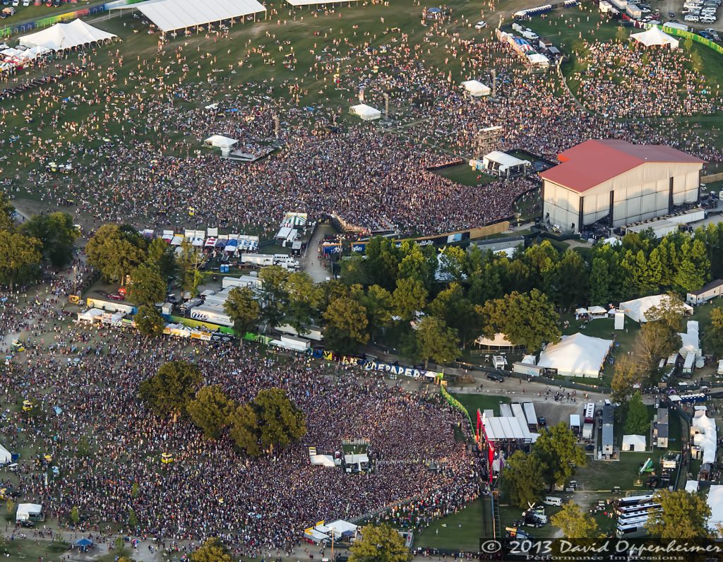Bonnaroo Music Festival Aerial Photo