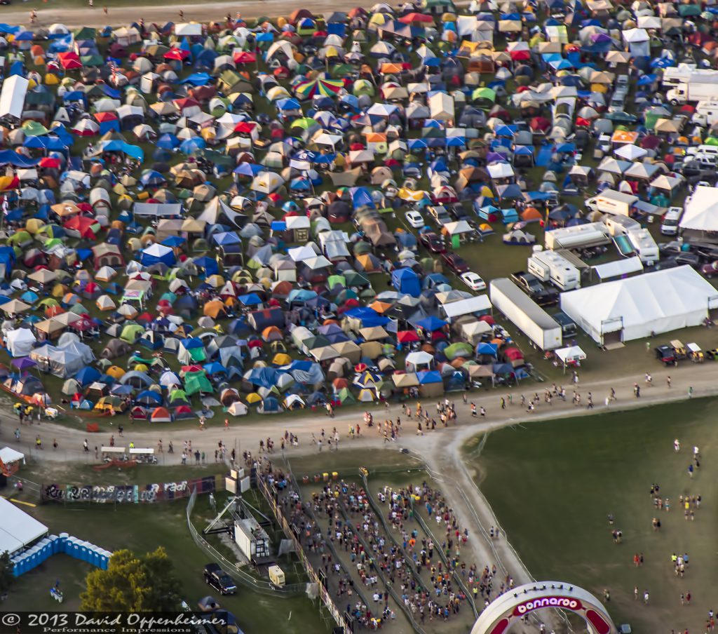 Bonnaroo Music Festival Aerial Photo