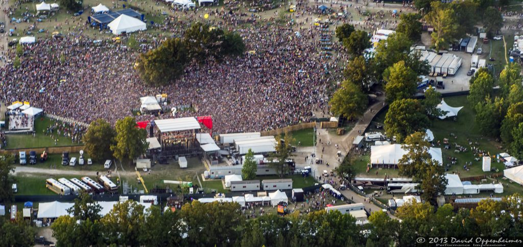 Bonnaroo Music Festival Aerial Photo