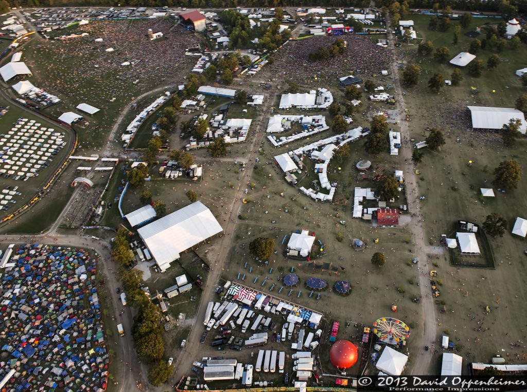 Bonnaroo Music Festival Aerial Photo