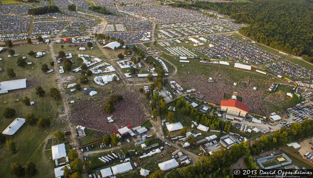 Bonnaroo Music Festival Aerial Photo