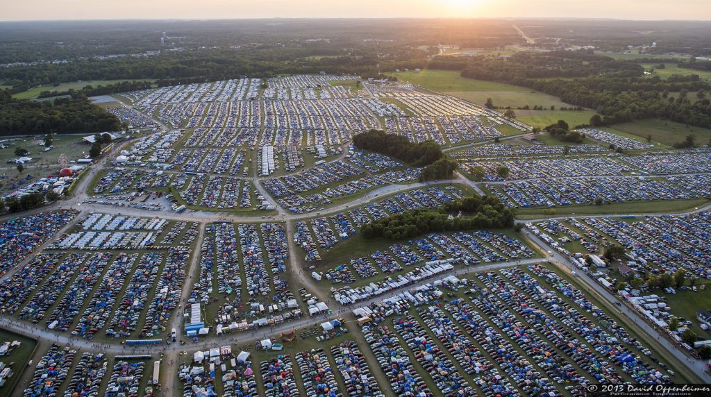 Bonnaroo Music Festival Aerial Photo