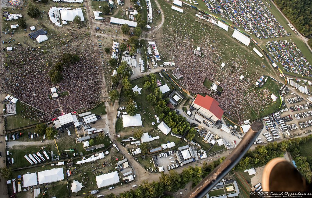 Bonnaroo Music Festival Aerial Photo