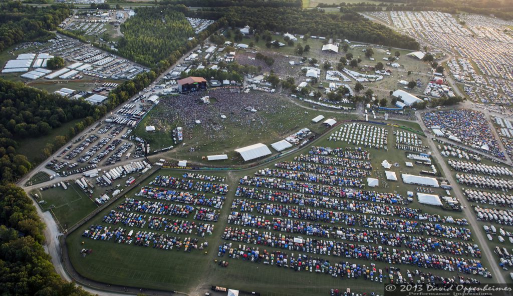 Bonnaroo Music Festival Aerial Photo