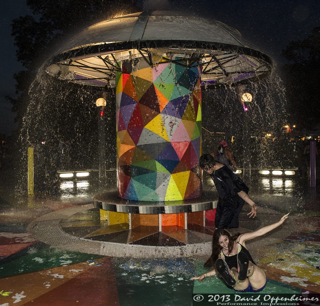 Bonnaroo Mushroom Fountain Girl