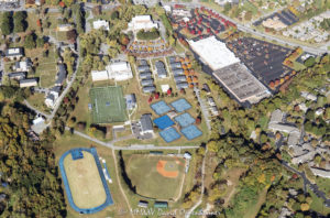 Brevard College campus aerial view 8090 1