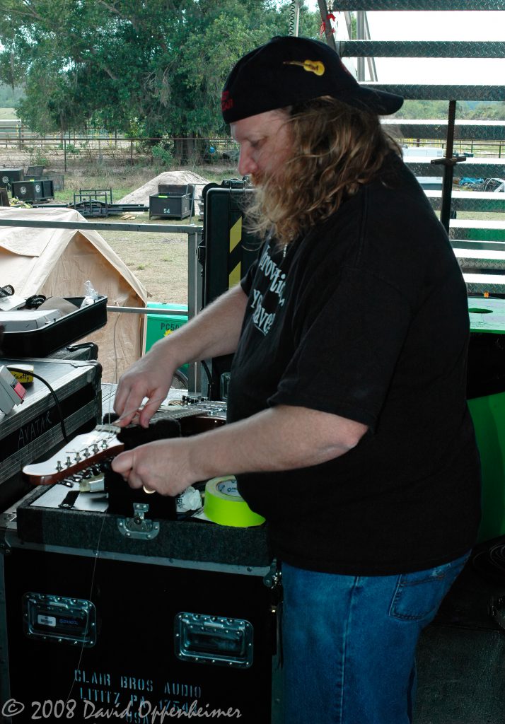 Brian Farmer Backstage with Gov’t Mule