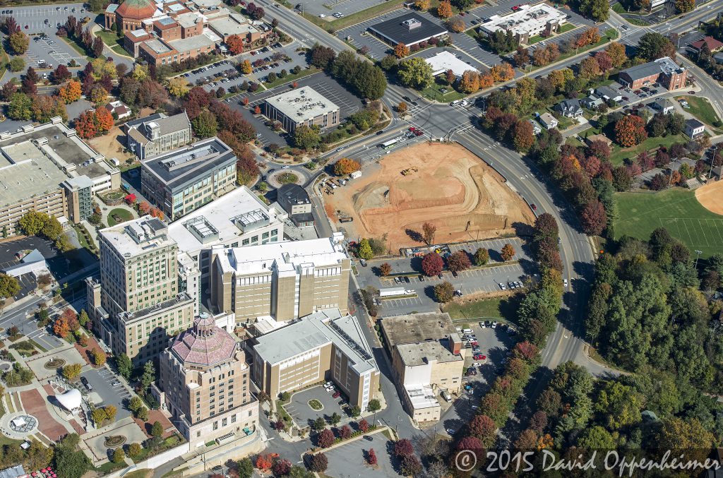 Buncombe County Judicial Complex Aerial Photo in Asheville