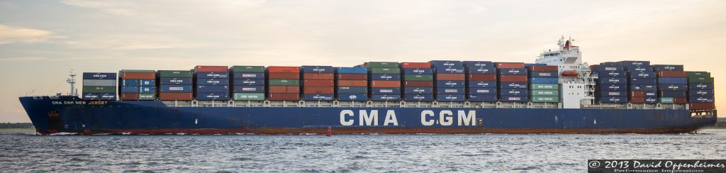 CMA CGM S.A.Container Ship in Charleston Harbor