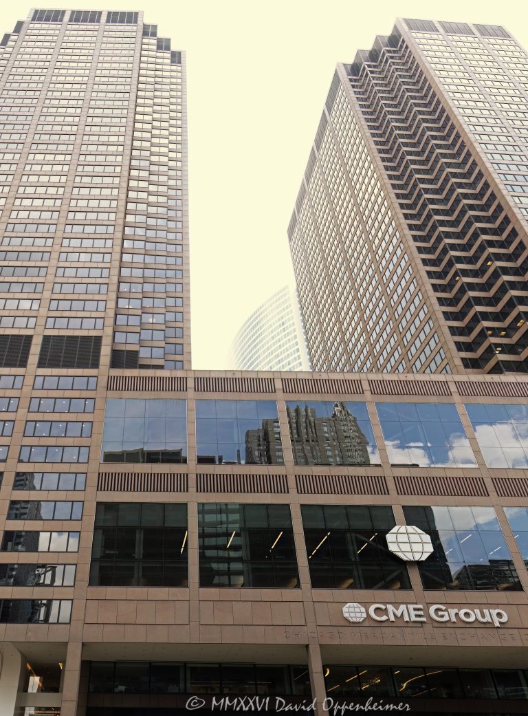 CME Group Building at 20 South Wacker Drive in Chicago, Illinois, located on South Wacker Drive in the Loop financial district near the Chicago River. Postmodern commercial office complex associated with CME Center and the Chicago Mercantile Exchange, featuring twin towers, granite exterior elements, solar-gray glass, and a modernized Wacker Drive lobby. The 40-story tower complex is home to CME Group’s global headquarters and is also known as the Chicago Mercantile Exchange Building – © 2026 David Oppenheimer – Performance Impressions photography archives https://performanceimpressions.com CME Group Building, CME Center, Chicago Mercantile Exchange Building, Chicago Mercantile Exchange, CME Group, CME, Chicago Merc, The Merc, 20 South Wacker, 20 South Wacker Drive, 20 S Wacker, 30 South Wacker, 30 South Wacker Drive, 30 S Wacker, South Wacker Drive, Wacker Drive, Chicago, Chicago Illinois, Illinois, United States, 60606, Downtown Chicago, Chicago Loop, Loop, financial district, Chicago River, Chicago riverfront, architecture, Chicago architecture, architectural photography, facade, building exterior, exterior, postmodern architecture, modern architecture, commercial architecture, corporate architecture, office architecture, office tower, office building, commercial building, building, tower, high-rise, twin towers, glass tower, glass building, glass facade, granite exterior, solar-gray glass, reflective glass, curtain wall, lobby, modern lobby, financial exchange, futures exchange, commodities exchange, derivatives exchange, trading, trading floor, financial markets, business district, downtown, urban, commercial real estate, corporate real estate, real estate, financial center, business center, Class A office building, Chicago office tower, downtown office tower, Skidmore Owings Merrill, SOM, Fujikawa Johnson, Fujikawa Johnson Gobel, Krueck Sexton Partners, Tishman Speyer, commercial photography, commercial imagery, image licensing, licensing, photography licensing, art, print, fine art, David Oppenheimer, vertical, 1-15156784411