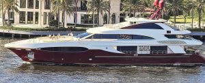Cabernet superyacht by Sensation Yachts owned by Randy Frank Postma on the New River in Fort Lauderdale, Florida - © 2024 David Oppenheimer - Performance Impressions photography archives - https://performanceimpressions.com Cabernet, superyacht, Sensation Yachts, Cabernet yacht, yacht charter, red yacht, rental, lease, Evan K Marshall, Phil Curran Design, charter, luxury yacht, StarShip Miami, Starship, yacht, megayacht, yachting, ship, vessel, motor yacht, neighborhood, marina, Fort Lauderdale, Florida, boat, waterfront, luxury yacht, Maratani X, Phil Curran, Golden Touch II, Randy Frank Postma, Randy Postma, Fort Lauderdale real estate, dock, dockage, stunning, Intracoastal, Intracoastal Waterway, private, prestigious, balcony, balconies, windows, 33301, 33316, South Florida, Broward County, security, contemporary, modern, exclusive, property, peninsula, resort-style, outdoor living, New River, East Fort Lauderdale, architecture, sunset, palm trees, tropical, New River Sound, harbor, deepsea, deepwater, deep water, David Oppenheimer, color, horizontal, United States, VAu 1-530-124, 1-13553735171,