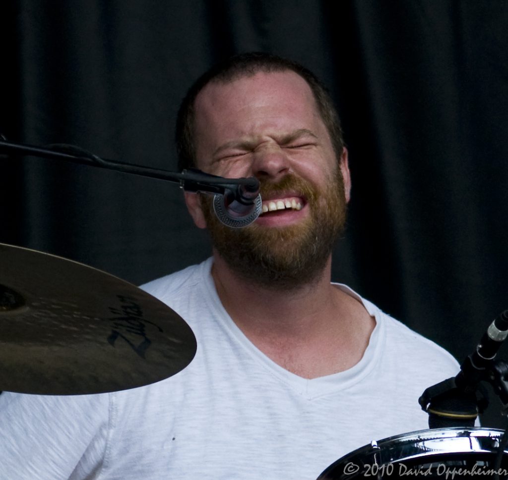 Carey Harmon on Drums with Railroad Earth