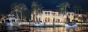 Casa Bella Fortuna award winning luxury waterfront estate and yacht at 534 Bontona Avenue in Las Olas Isles neighborhood in Fort Lauderdale, Florida - © 2024 David Oppenheimer - Performance Impressions photography archives - https://performanceimpressions.com Casa Bella Fortuna, Bella Fortuna, 534 Bontona Avenue, 534 Bontona Ave, Las Olas Isles, Downtown Fort Lauderdale, Fort Lauderdale, Florida, Mark J. Fischer, James Barnett, Mark Fischer, Eileen Fisher, Mark and Eileen Fischer, Venetian-style, concrete dock, concrete, yachts, estate, facade, waterfront, mansion, luxury real estate, real estate, Fort Lauderdale real estate, dock, dockage, home, house, stunning, Intracoastal, Intracoastal Waterway, gated community, community, private community, waterfront estate, private, boat, prestigious, bespoke, balcony, balconies, windows, 33301, South Florida, Broward County, neighborhood, security, Las Olas, award winning, design, classic, exclusive, property, peninsula, luxury estate, Mediterranean, Mediterranean-style, Doge's Palace, megayacht, superyacht, Spanish-style, terracotta roof, smart home, resort-style, outdoor living, New River, East Fort Lauderdale, architecture, sunset, palm trees, seawall, tropical, grounds, yard, David Oppenheimer, color, horizontal, United States, VAu 1-530-124, 1-13553735171,