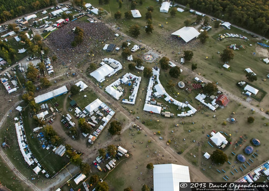 Centeroo Aerial Photo at Bonnaroo Music Festival