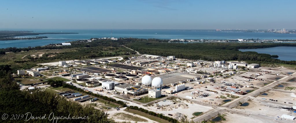 Central District Wastewater Treatment Plant and West District Wastewater Treatment Plant in Miami Aerial