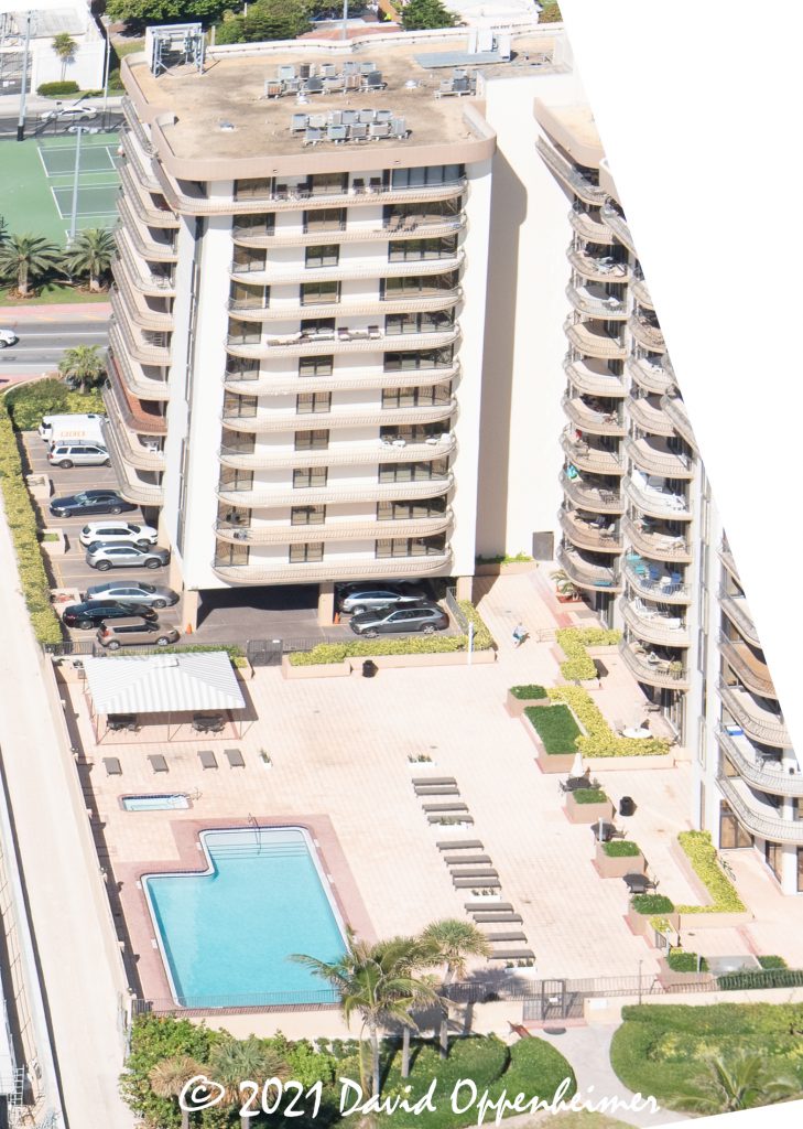 Champlain Towers South Pool Deck Aerial Photo