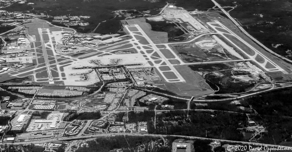 Charlotte Douglas International Airport aerial view