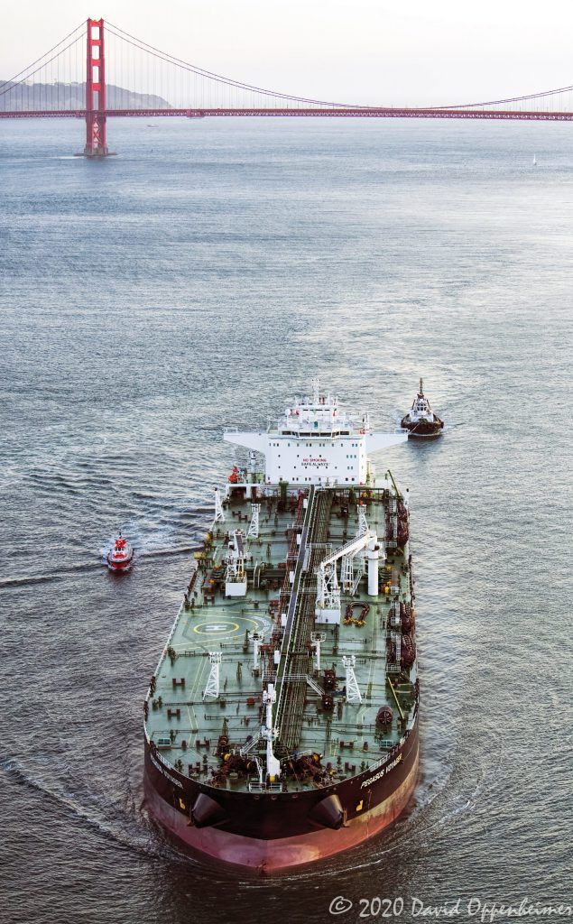 Chevron Pegasus Voyager Oil Tanker Aerial View