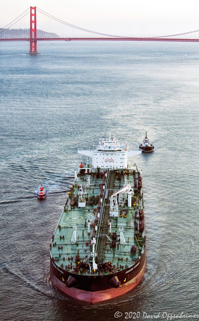 Chevron Pegasus Voyager Oil Tanker Aerial View