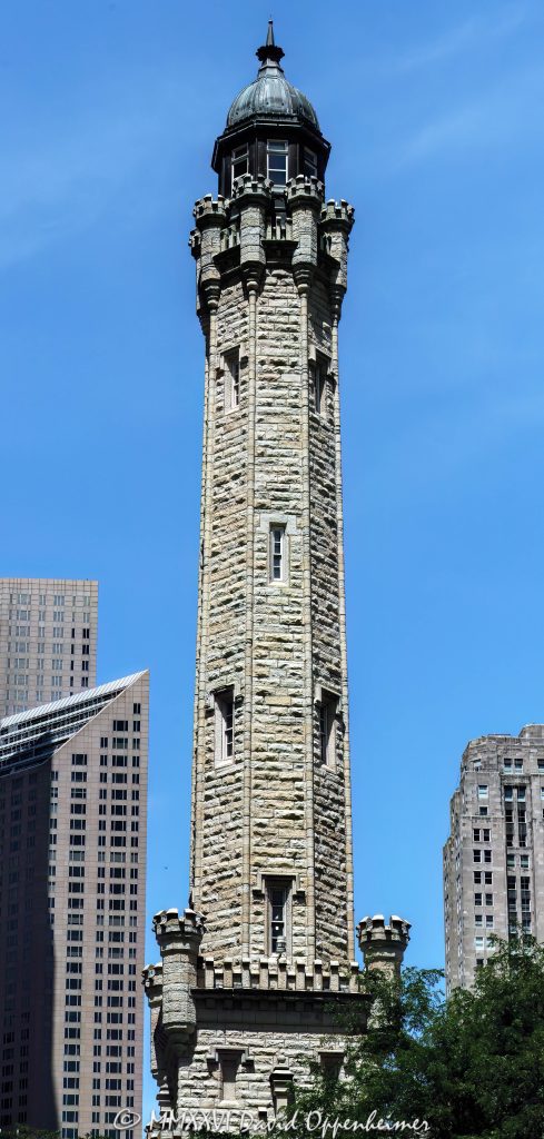 Historic Chicago Water Tower on Michigan Avenue