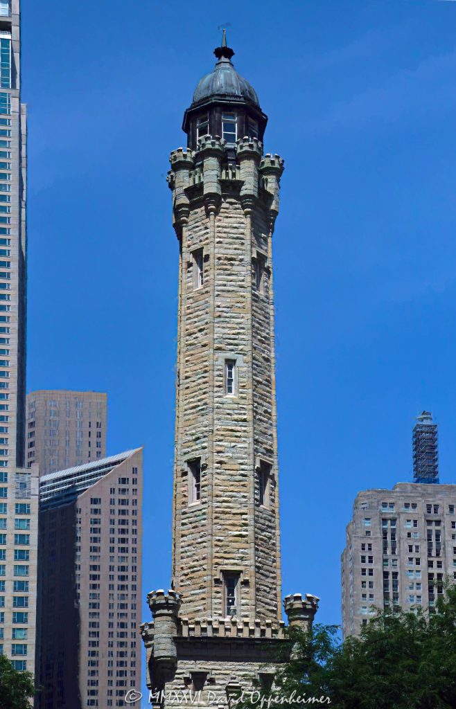 Historic Chicago Water Tower on Michigan Avenue