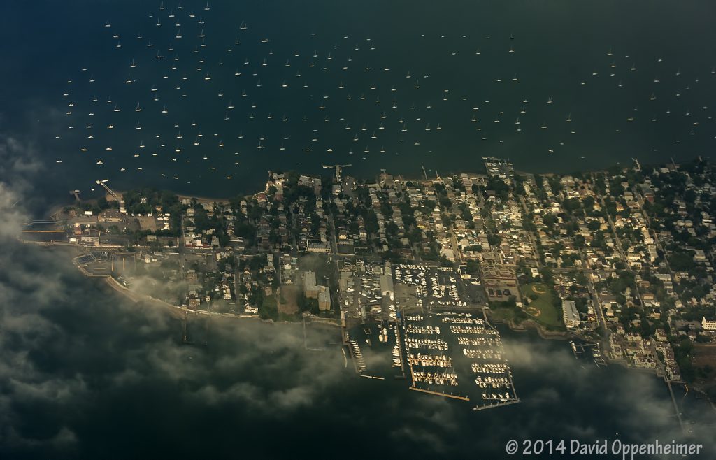 City Island in Bronx, New York Aerial Photo