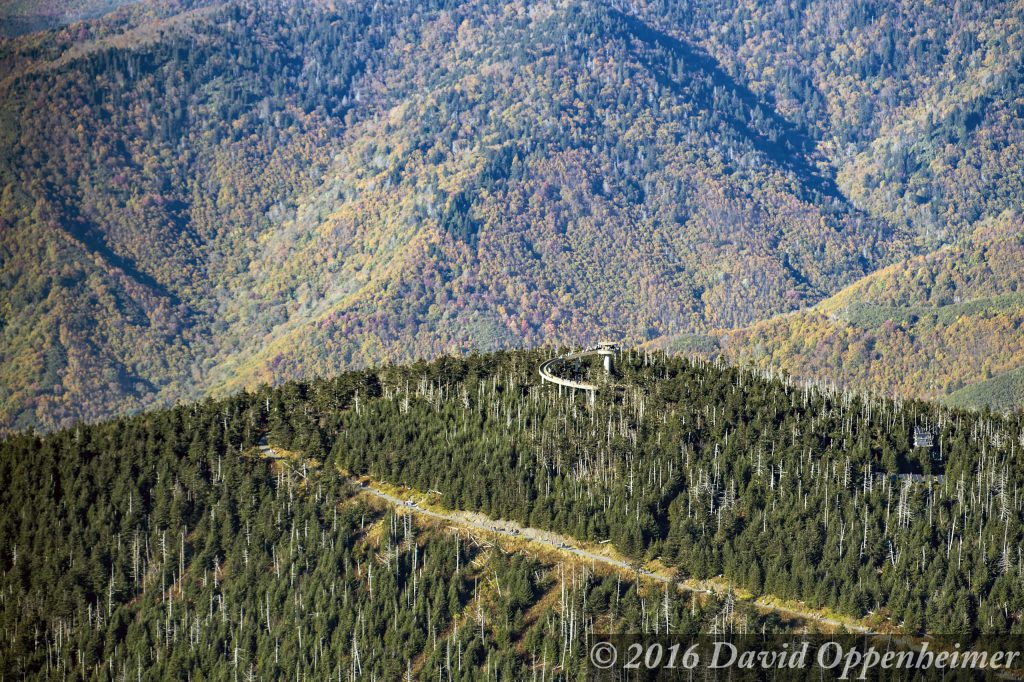 Clingmans Dome Observation Tower in the Great Smoky Mountains National Park