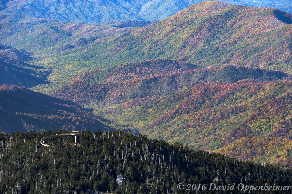 Clingmans Dome Observation Tower in the Great Smoky Mountains National Park