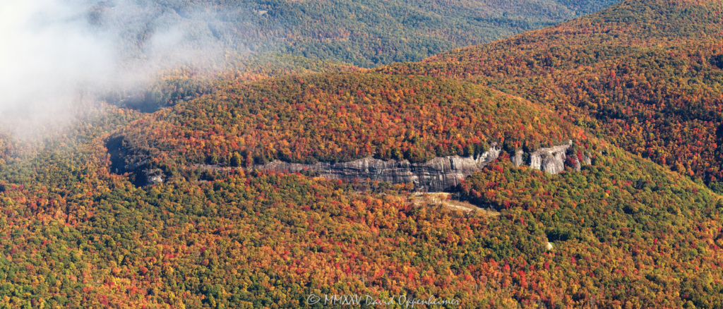 Panthertown Valley Cliffs on Cold Mountain in Nantahala National Forest Aerial View