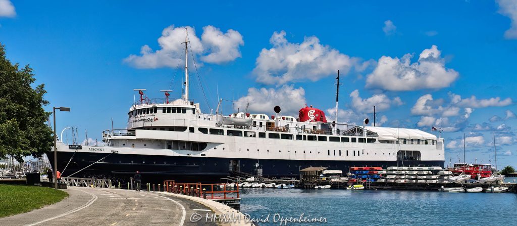 Columbia Yacht Club Ship MV Abegweit on the Chicago Lakefront
