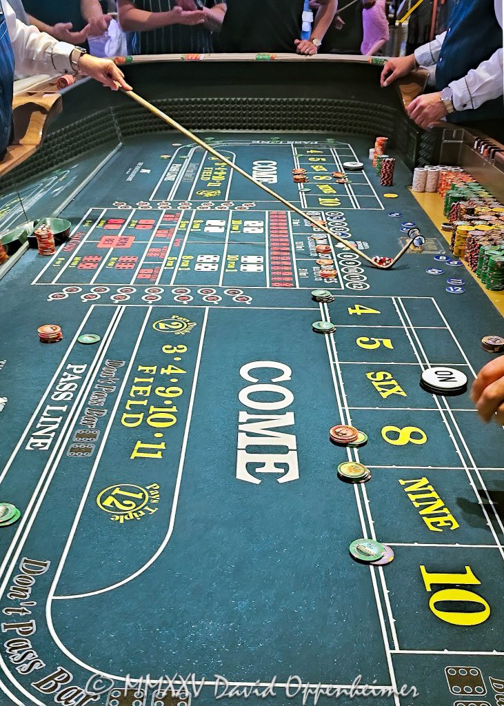 Craps Table Gambling at The Venetian Casino in Las Vegas