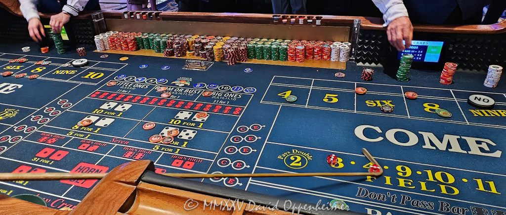 Craps Table Gambling at The Venetian Casino in Las Vegas