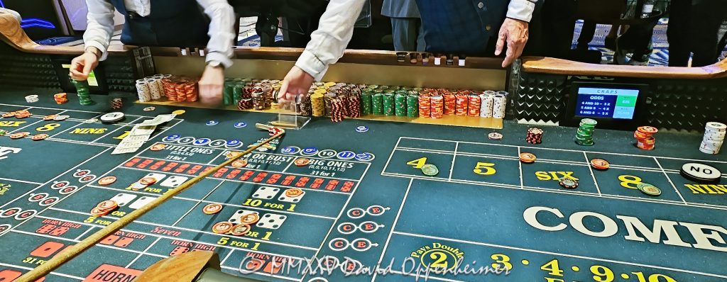 Craps Table Gambling at The Venetian Casino in Las Vegas Craps table gambling at The Venetian casino in Las Vegas, Nevada - © 2025 David Oppenheimer - Performance Impressions travel photography archives - https://performanceimpressions.com The Venetian, casino, Las Vegas, craps, craps table, dice, chips, casino chips, money, roll of the dice, roll the dice, dice game, roll, table, gaming, play, Nevada, odds, win, gambling, wager, bet, luck, gamble, resort, 3355 S Las Vegas Blvd, 89109, United States, horizontal, color, 1-14977862771