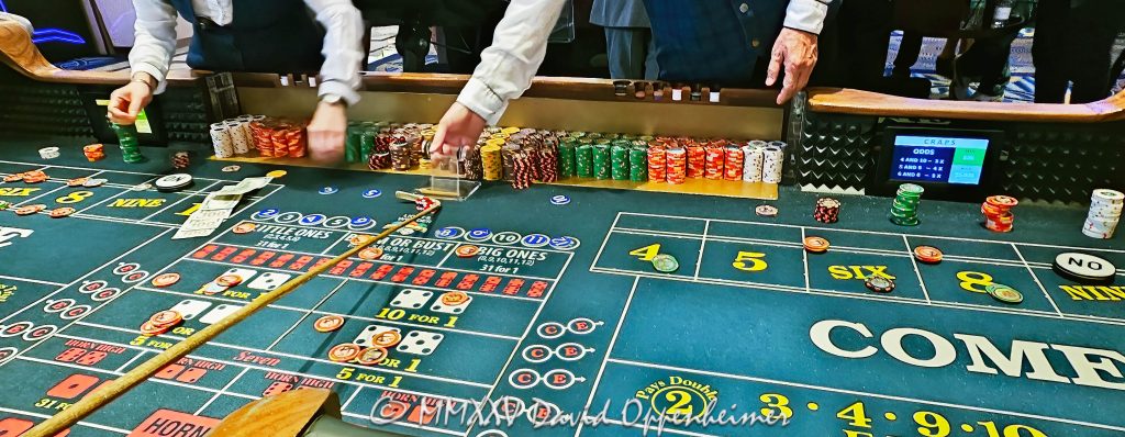 Craps Table Gambling at The Venetian Casino in Las Vegas