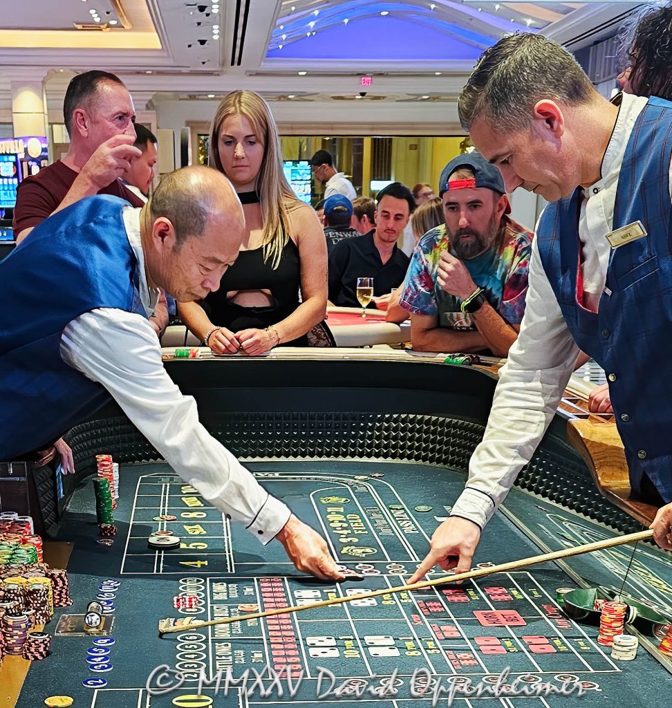 Craps Table Gambling at The Venetian Casino in Las Vegas