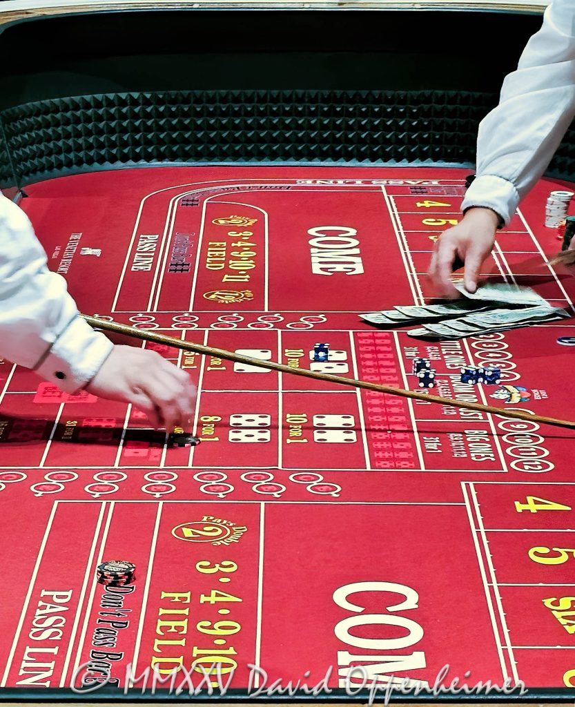 Craps Table Gambling at The Venetian Casino in Las Vegas