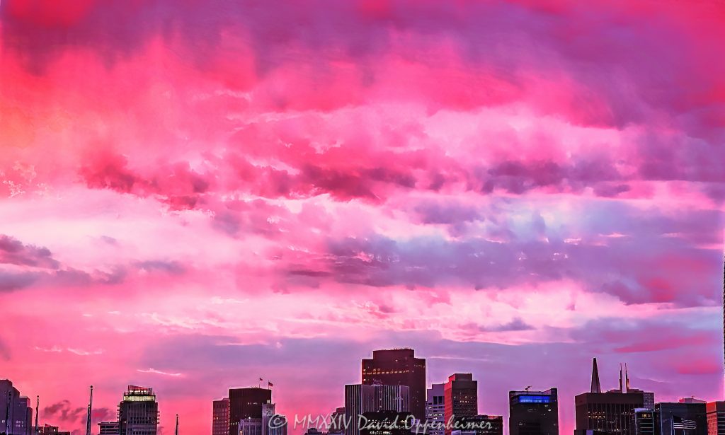Tie-Dye Sunset over San Francisco at Dead & Company Final Tour at Oracle Park on July 16, 2023 - © 2024 David Oppenheimer - Performance Impressions photography archives - https://performanceimpressions.com sunset, tie-dye, tie-dye sunset, purple, orange, sky, clouds, San Francisco sunset, magenta, tie-dye sky, Dead & Company, Dead & Company Final Tour, Final Tour, tour, Oracle Park, Grateful Dead, stadium, San Francisco Bay, skyline, landscape, cityscape, eveningscape, golden hour, San Francisco, deadheads, California, SoMA, building, architecture, baseball stadium, Willie Mays Plaza, 94107, Populous, HOK Sport, HOK Sport Venue Event, outside, O’Doul Gate, Lefty O'Doul Gate, Third Street, gate, concert, concert photography, David Oppenheimer, 1-13985601741,