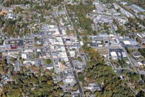Downtown Brevard North Carolina aerial view 8112 1