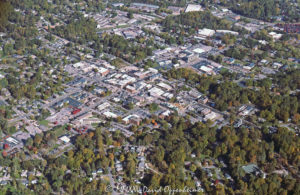 Downtown Brevard North Carolina aerial view 8119 1