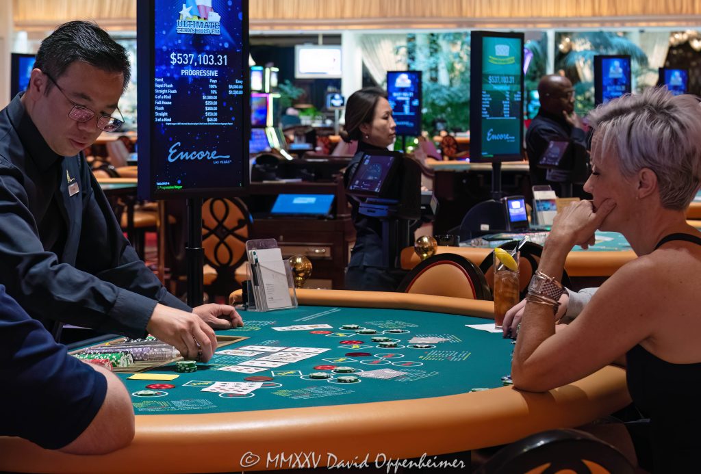 Texas Hold-Em Table at Encore Las Vegas Resort and Casino
