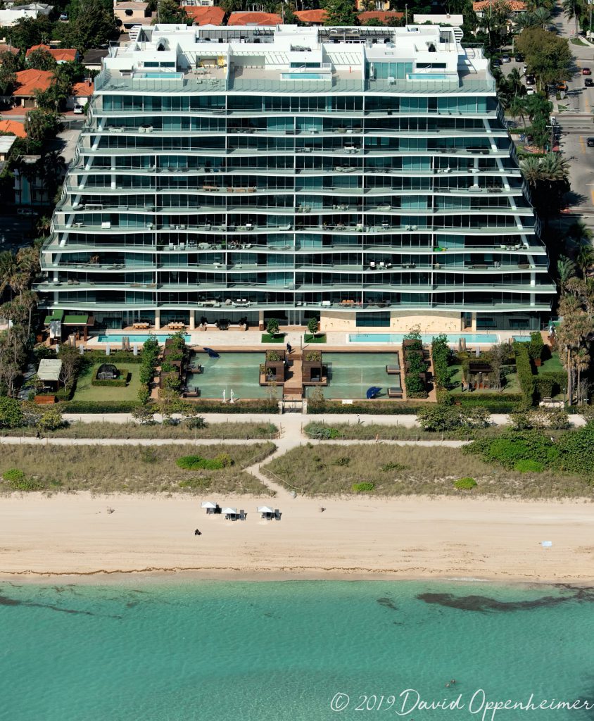 FENDI Chateau Residences Surfside Beach Aerial