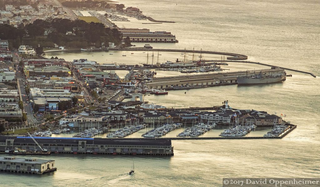 Fisherman's Wharf and Pier 39 Aerial Photo