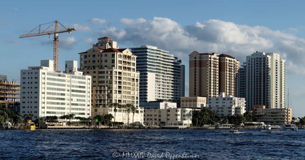 Fort Lauderdale Beach resorts and condos along Middle River and Las Olas Beach in Fort Lauderdale, Florida - © 2024 David Oppenheimer - Performance Impressions photography archives - https://performanceimpressions.com Fort Lauderdale Beach, resorts, condos, Middle River, Las Olas Beach, beach, towers, buildings, skyline, cityscape, Fort Lauderdale skyline, Fort Lauderdale cityscape, architecture, commercial, real estate, Fort Lauderdale real estate, The Ritz-Carlton Fort Lauderdale, The Ritz-Carlton, 101 S Fort Lauderdale Beach Blvd, Las Olas Beach Club, Las Olas, Beach Club, 215 N Birch Rd, Birch Pointe, Birch Pointe Condos, 301 N Birch Rd, 33304, Springbrook Gardens, The Pillars Hotel & Club, The Pillars, 1 N Fort Lauderdale Beach Blvd, Marriott's BeachPlace Towers, Marriott, BeachPlace Towers, 2 Seabreeze Blvd, 21 S Fort Lauderdale Beach Blvd, Harbor Haven, 95 N Birch Rd, 9 N Birch Rd, Fort Lauderdale, Bahia Mar, Florida, facade, waterfront, luxury real estate, dock, dockage, Intracoastal, Intracoastal Waterway, prestigious, South Florida, Broward County, contemporary, modern, exclusive, property, resort-style, New River, East Fort Lauderdale, sunset, palm trees, tropical, David Oppenheimer, color, horizontal, United States, VAu 1-530-124, 1-13553735171,